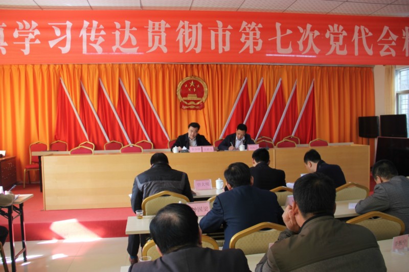 瓦溪镇召开传达学习贯彻市第七次党代会精神会议